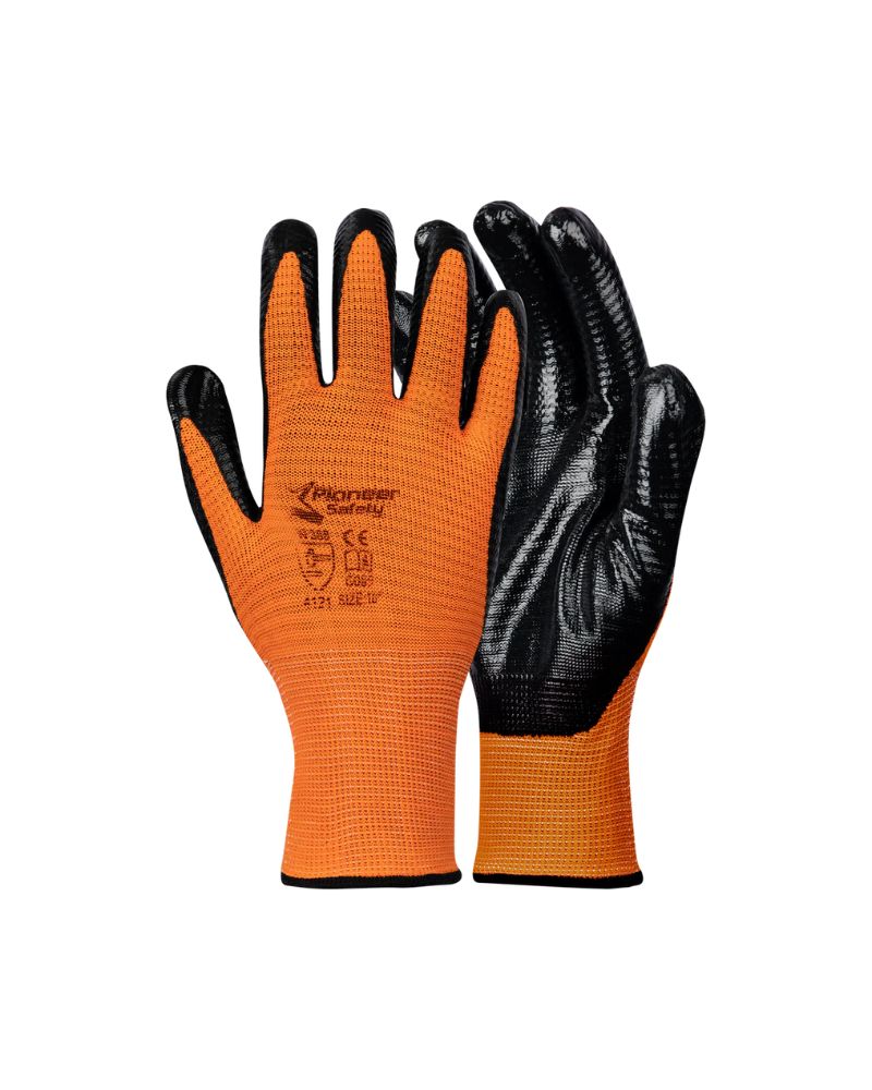 Orange Nitrile Glove